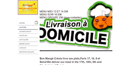 Desktop Screenshot of bonmangecreole.com
